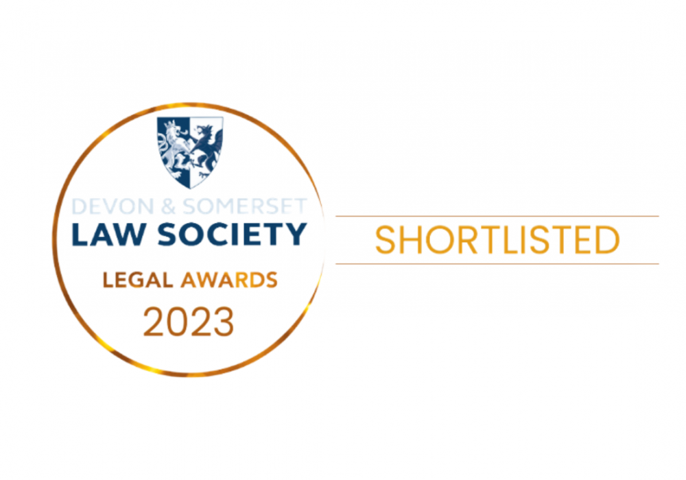 Devon & Somerset Law Society Legal Awards Shortlisted 2023
