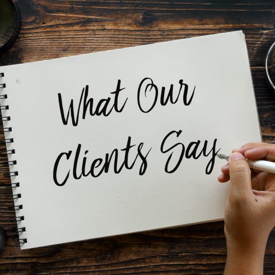 client reviews