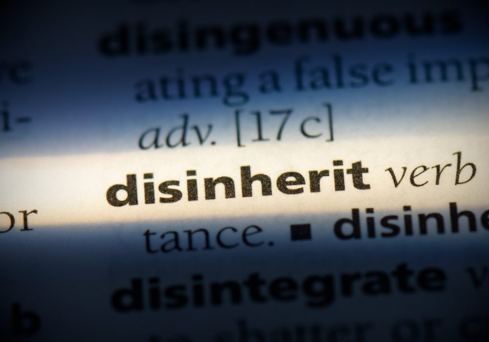 Disinherit,Word,In,A,Dictionary.,Disinherit,Concept.
