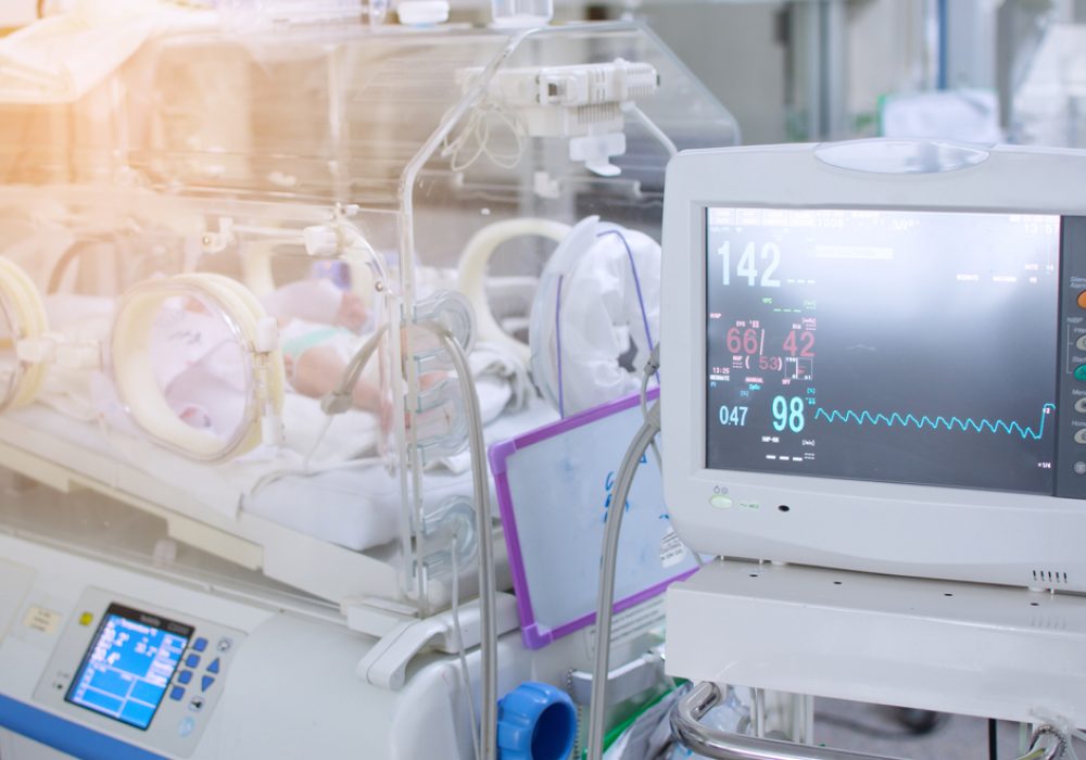 Pediatric,Patients,Sleep,In,Incubators,In,The,Icu.