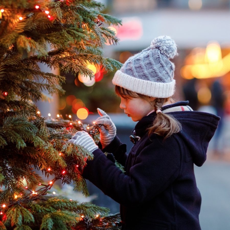 Little,Cute,Kid,Girl,Having,Fun,On,Traditional,Christmas,Market