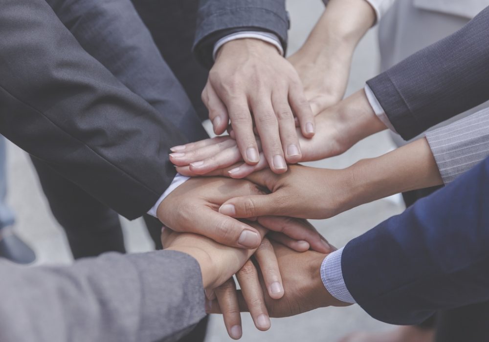 Teamwork,Concept.,,hand,Assemble.,support,Together